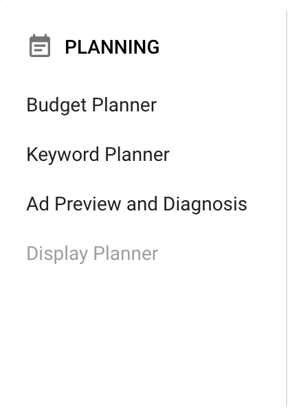 local seo guide - keyword planner