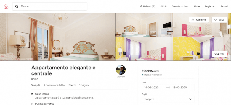 come funziona airbnb per chi affitta