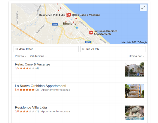 recensioni google casa vacanze