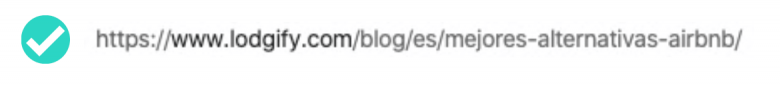 URL corta y descriptiva