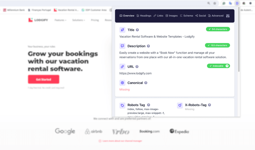 Example of Detailed Chrome extension