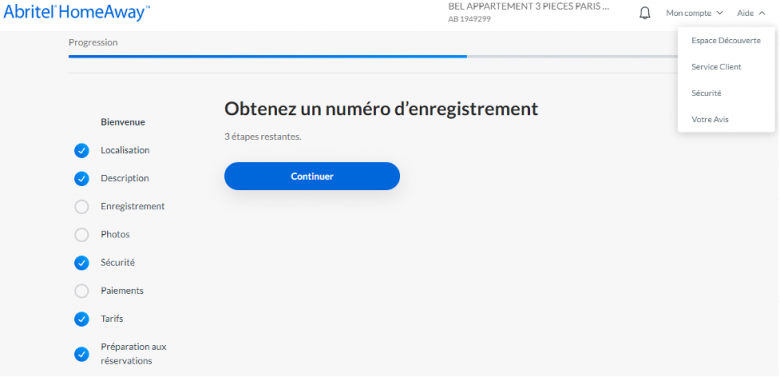 Abritel Espace Propriétaire