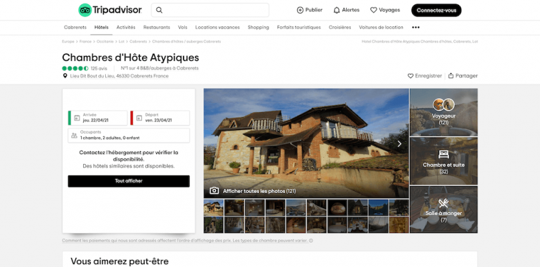 Référencement Tripadvisor location saisonnière