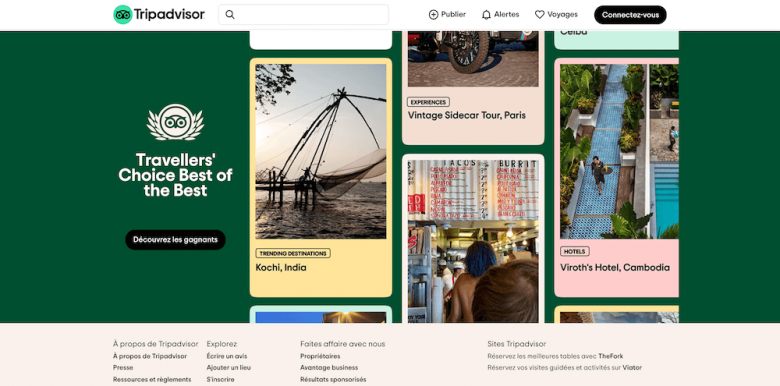 Tripadvisor Avantage Business