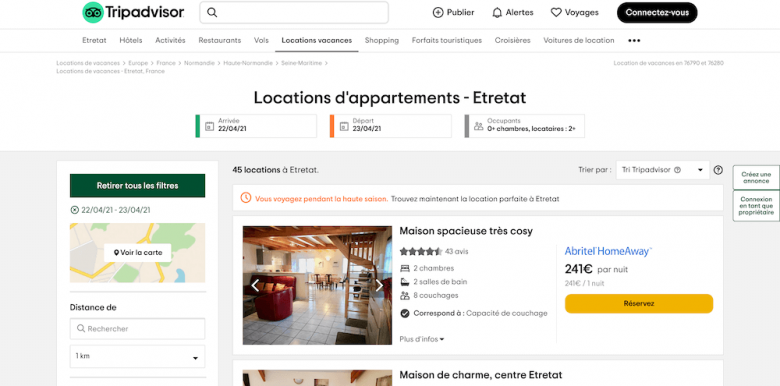 Tripadvisor Location de Vacances c est quoi