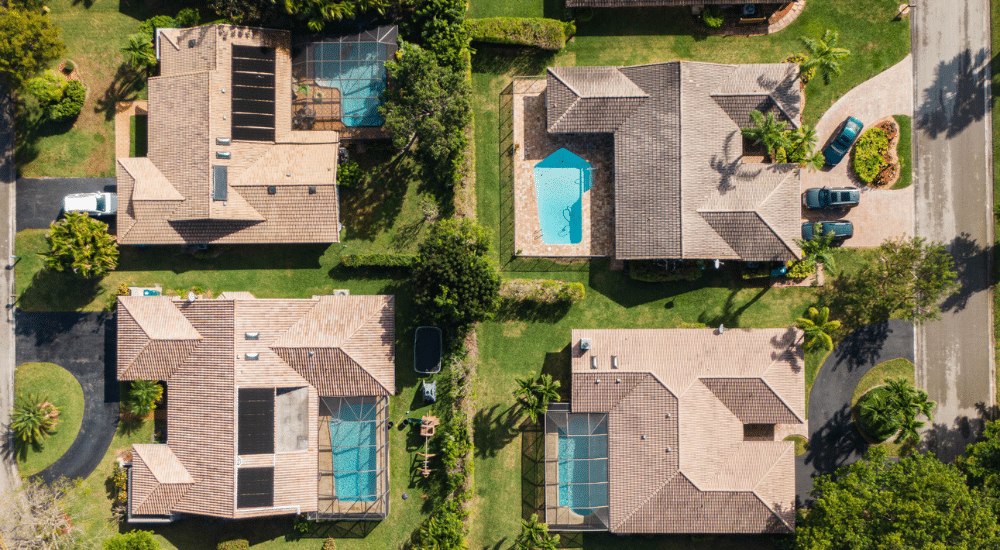 Florida Homes Aerial Shot