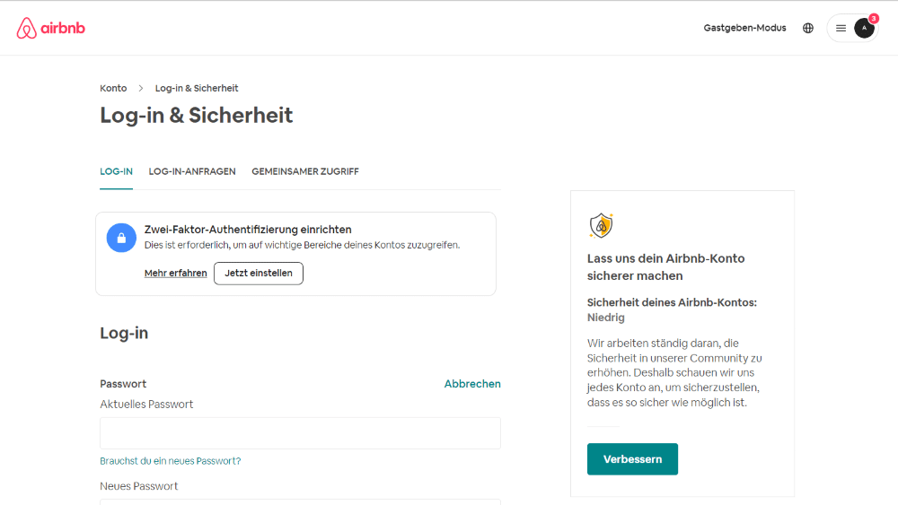 Airbnb Login