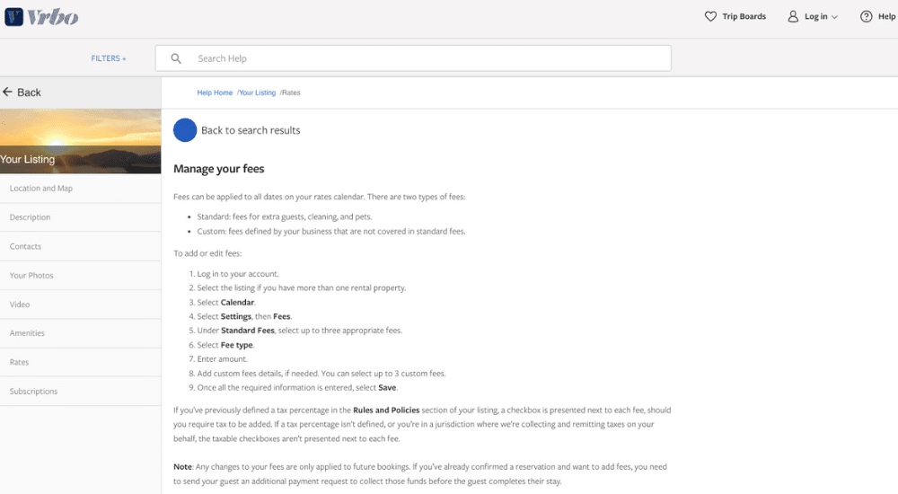 How to manage Vrbo owner fees