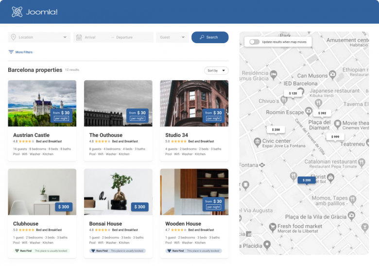 Joomla properties