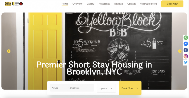 Yellow Block BnB Site