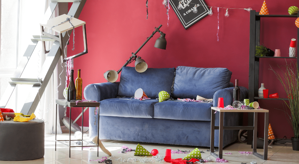 Trashed apartment