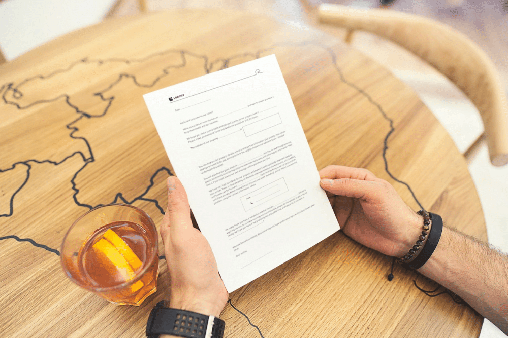 Airbnb Welcome Letter