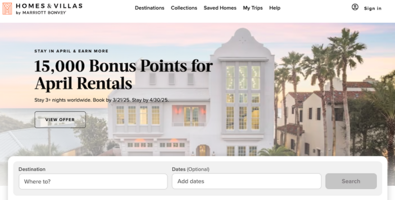 Plataforma Home & Villas Marriott